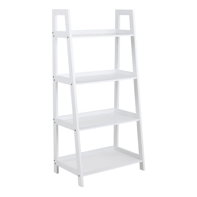 Wally Bookcase with 4 Shelves in White – FTG