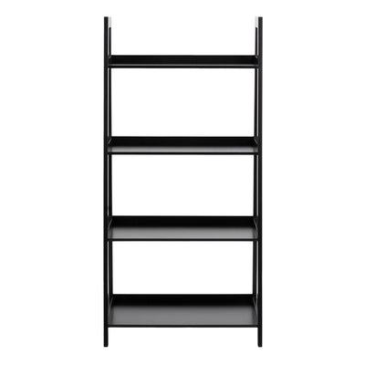 Wally Bookcase with 4 Shelves in Black – FTG, view 2