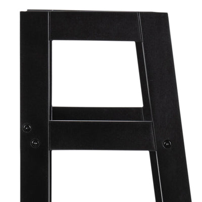 Wally Bookcase with 4 Shelves in Black – FTG, view 6
