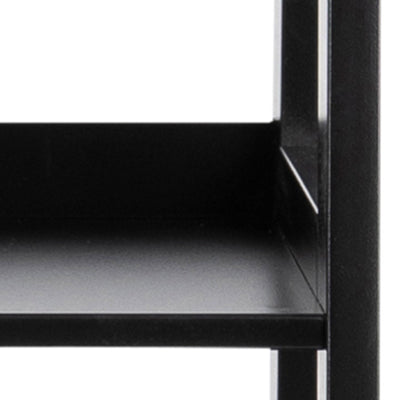 Wally Bookcase with 4 Shelves in Black – FTG, view 8