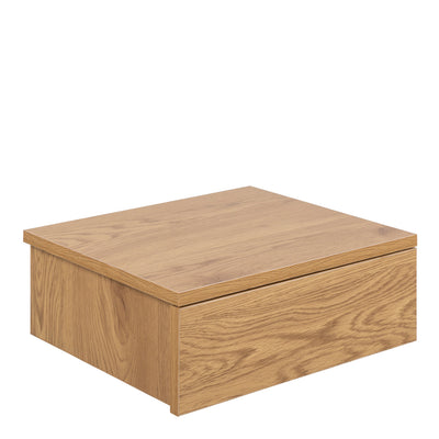 Avignon Square Bedside Table with 1 Drawer in Oak – FTG