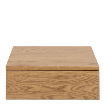 Avignon Square Bedside Table with 1 Drawer in Oak – FTG, view 2