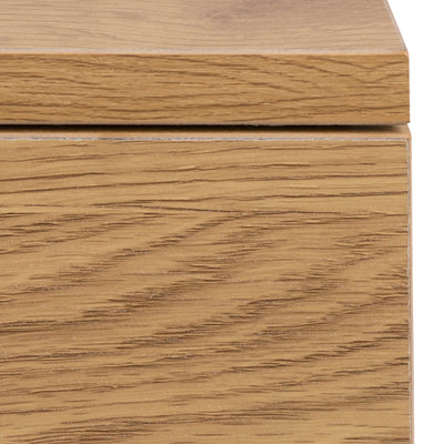 Avignon Square Bedside Table with 1 Drawer in Oak – FTG, view 6