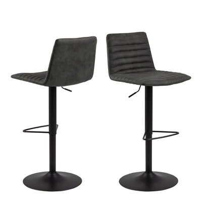 Kimmy Bar Stool in Grey Fabic Set of 2 – FTG