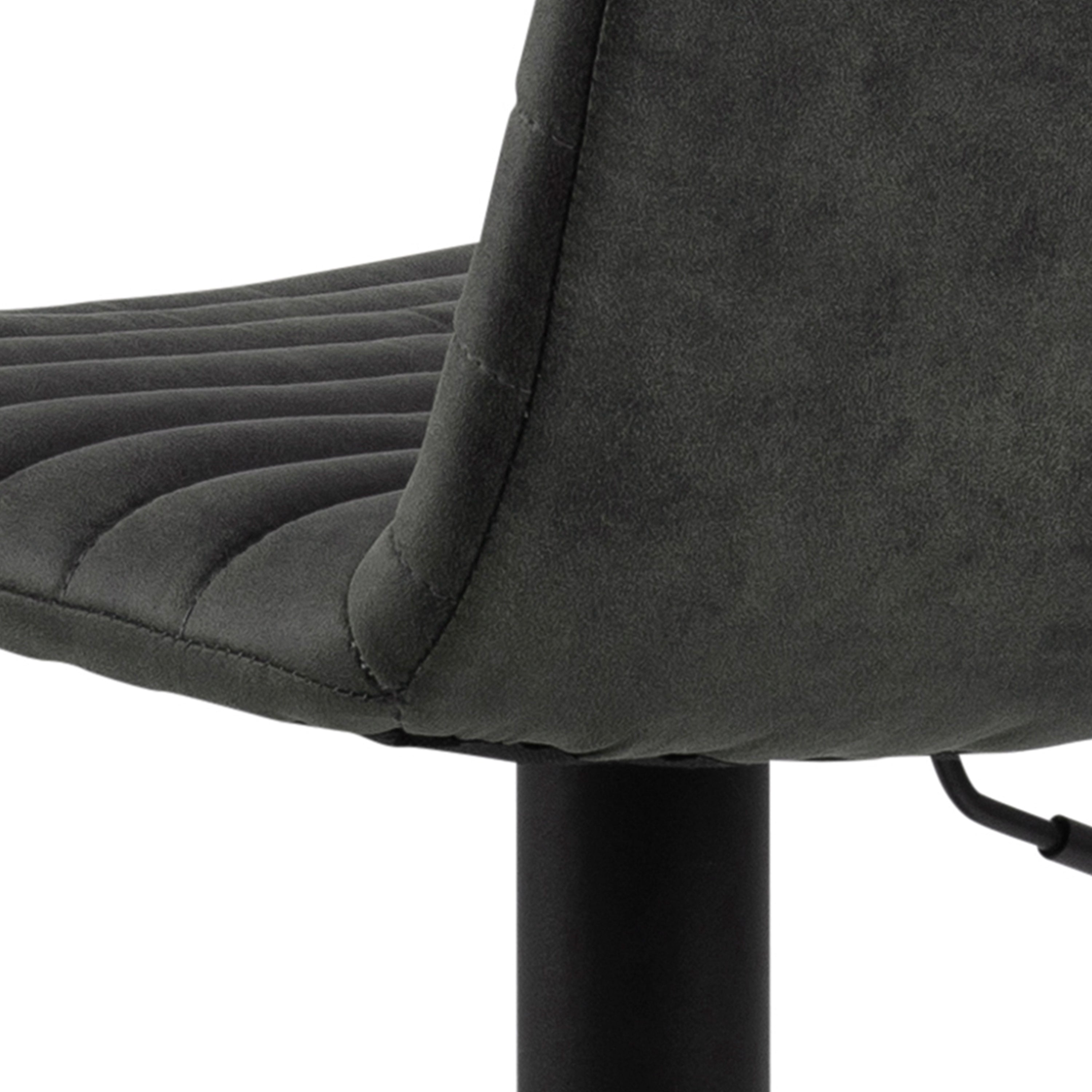 Kimmy Bar Stool in Grey Fabic Set of 2 – FTG, view 6