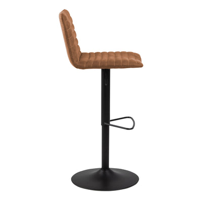 Kimmy Bar Stool with  Brown Fabric in Set of 2 – FTG, view 3