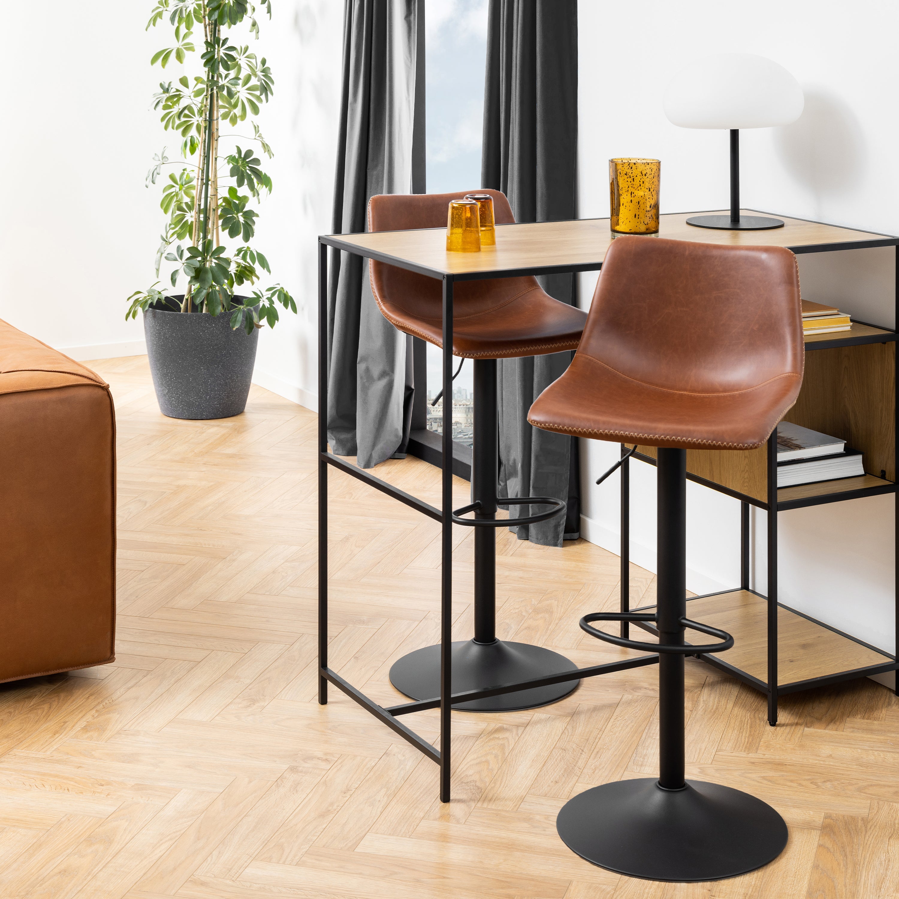 I_Oregon Bar Stool in Brown, One supplied – FTG, view 4