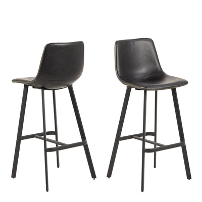 I_Oregon Bar Chair in Black Set of 2 – FTG