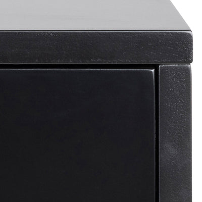 Cholet Square Bedside Table with 1 Drawer in Black – FTG, view 6