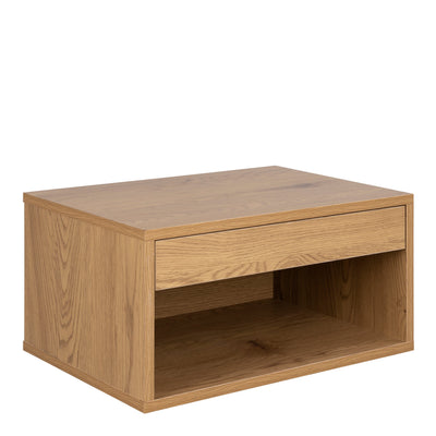 Cholet Square Bedside Table with 1 Drawer in Oak – FTG