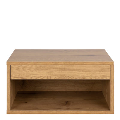 Cholet Square Bedside Table with 1 Drawer in Oak – FTG, view 2