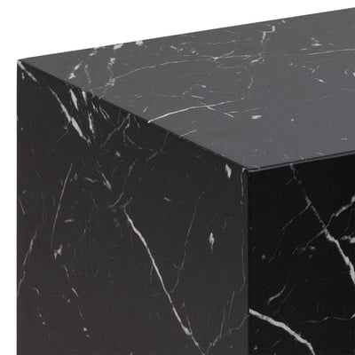 Dice Square Coffee Table Set in Black Marble Marquina – FTG, view 8