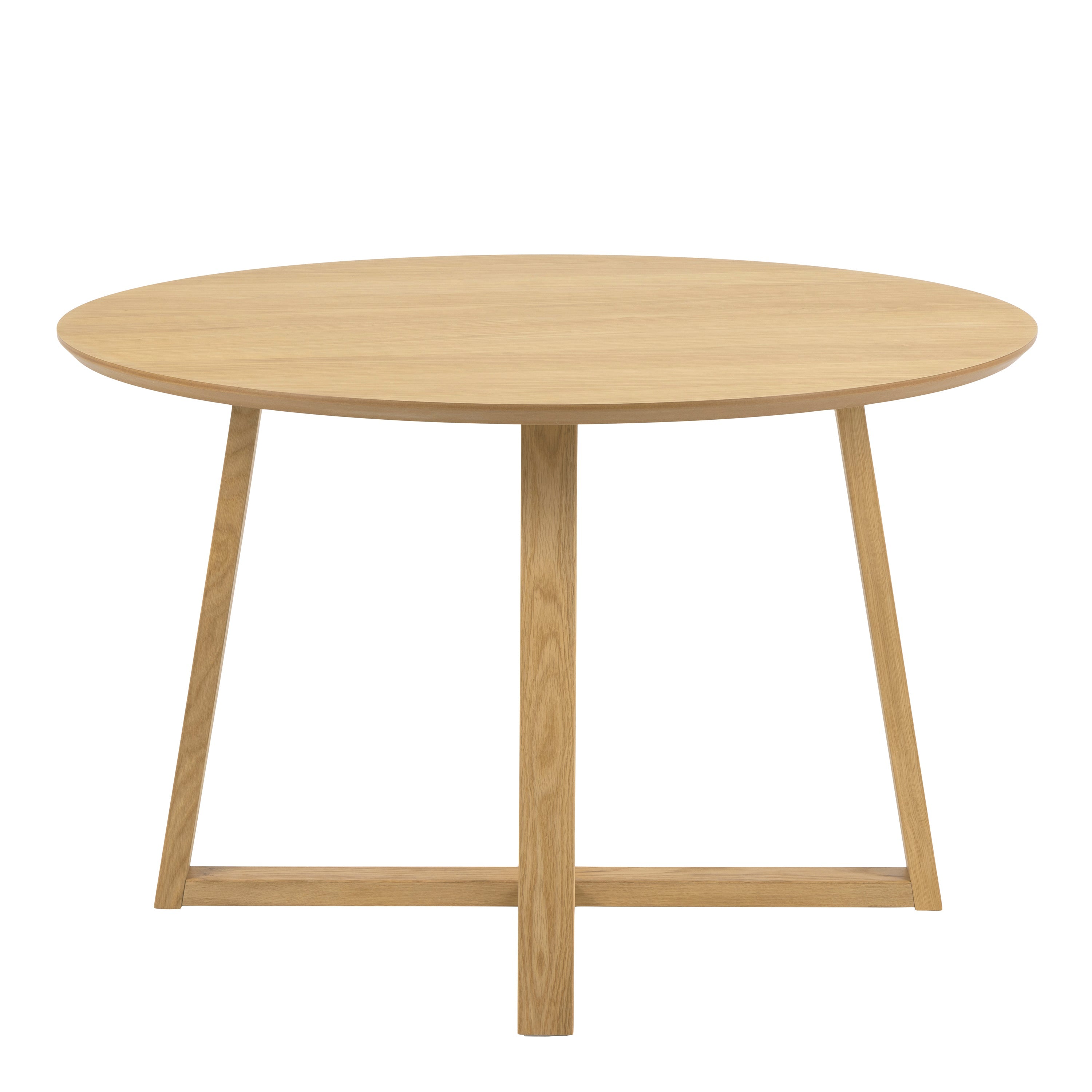 Malika Round Dining Table in Oak – FTG, view 2