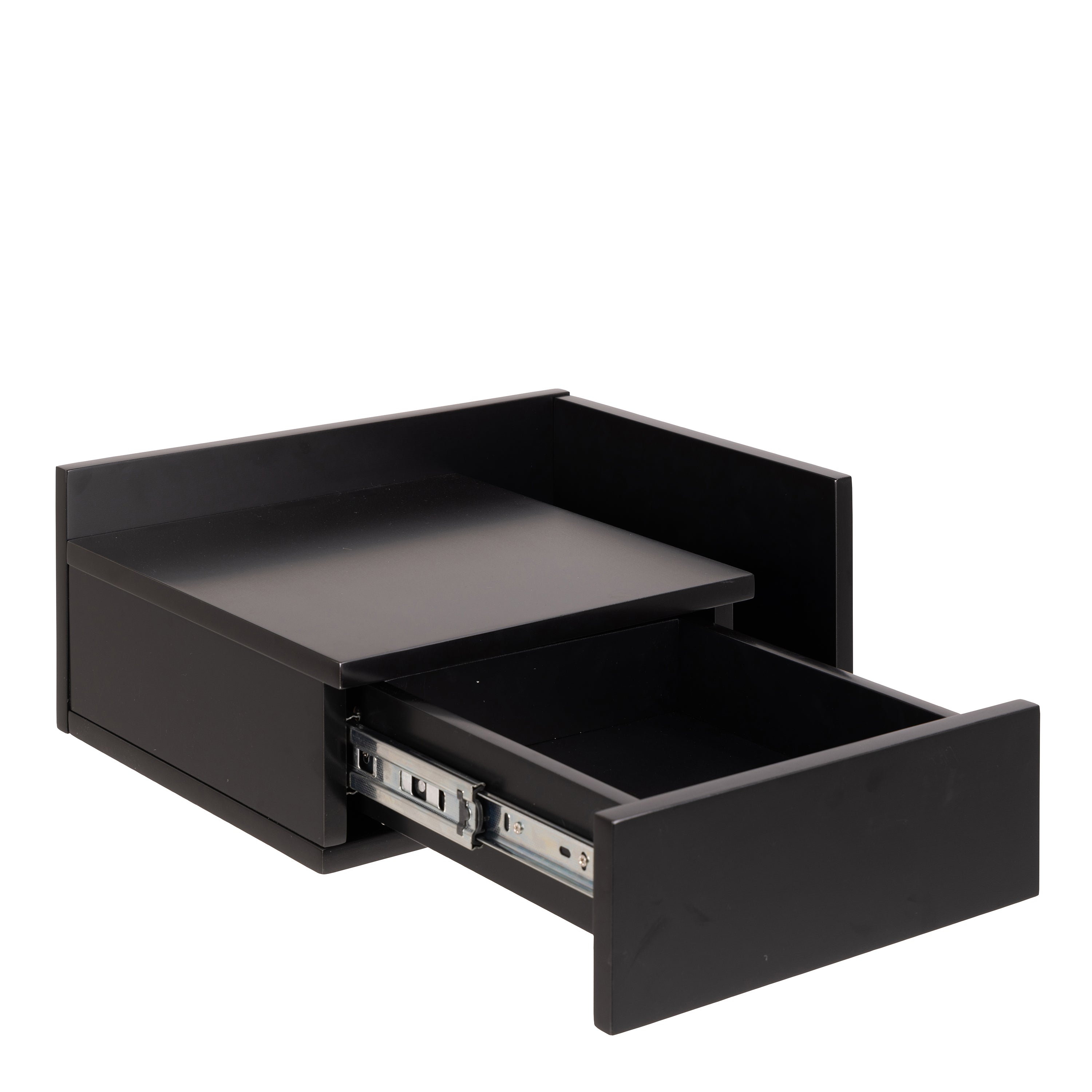 Ashlan Bedside Table in Black – FTG, view 4