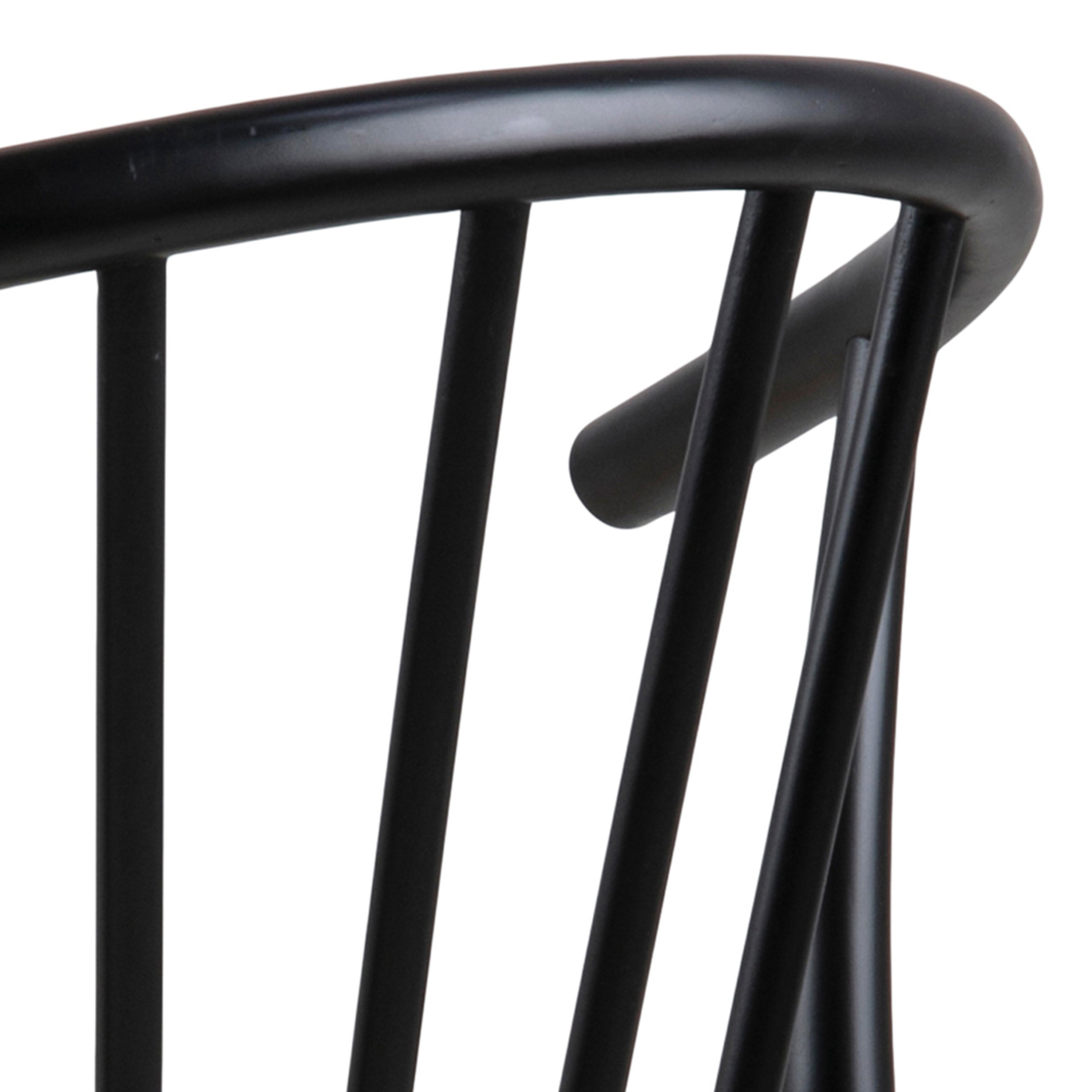 Cassandra Dining Chair with Armrest in Black Set of 2 – FTG, view 7