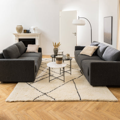 Avila Side Table with White Marble Top 52x40cm – FTG, view 3