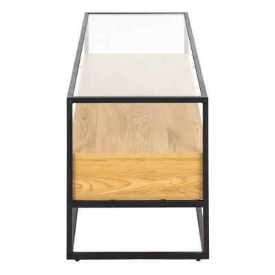 Randolf TV Unitin Black and Oak – FTG, view 3