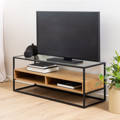 Randolf TV Unitin Black and Oak – FTG, view 5