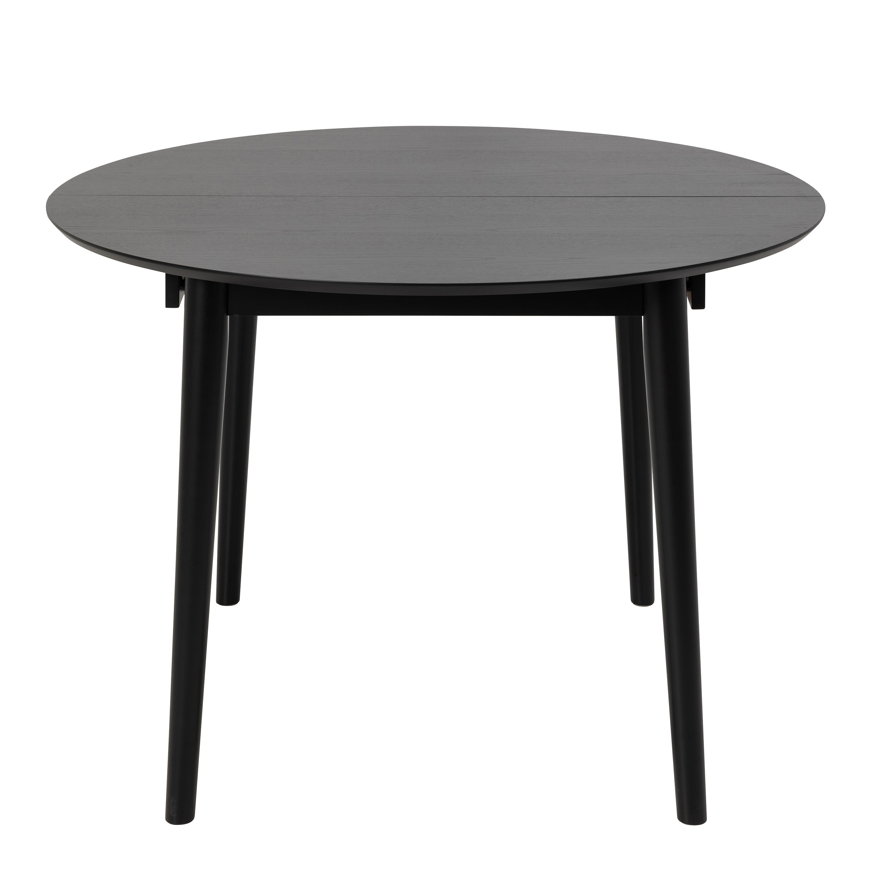 Montreux Round Extending Dining Table in Black 115-154 cm – FTG, view 2