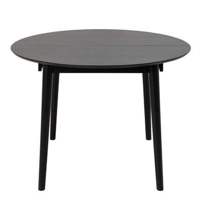 Montreux Round Extending Dining Table in Black 115-154 cm – FTG, view 2