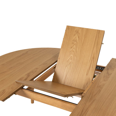 Montreux Round Extending Dining Table in Oak 115-154 cm – FTG, view 4