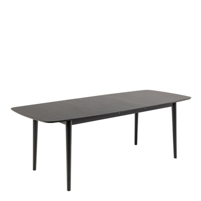 Montreux Rectangular Extending Dining Table in Black 180-219 cm – FTG, view 3