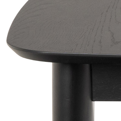 Montreux Rectangular Extending Dining Table in Black 180-219 cm – FTG, view 8
