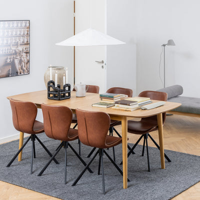 Montreux Rectangular Extending Dining Table in Oak 180-219 cm – FTG, view 5