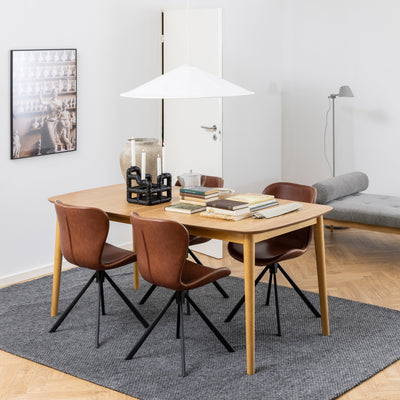 Montreux Rectangular Extending Dining Table in Oak 180-219 cm – FTG, view 6