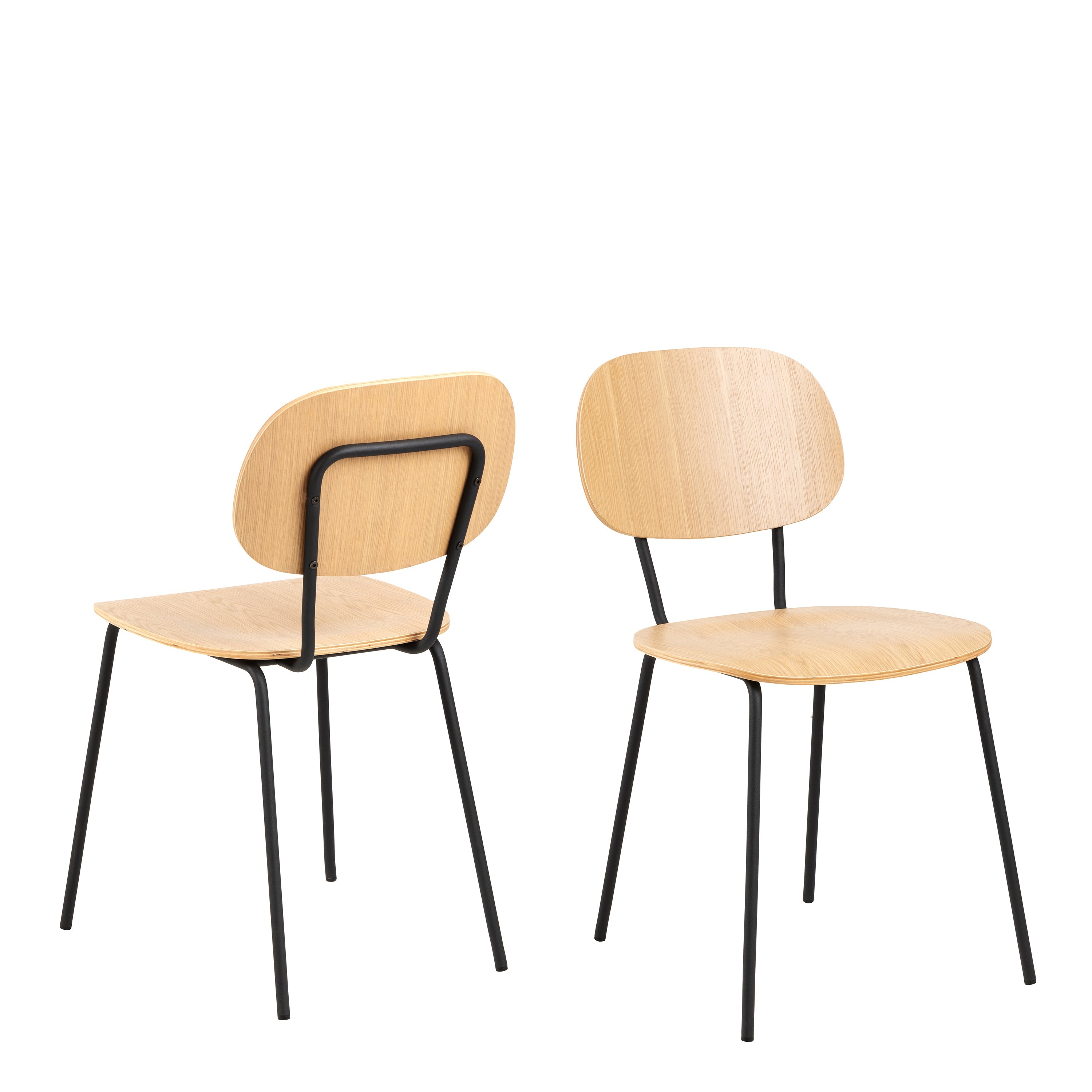 Amira Dining Chair in Oak Set of 2 – FTG