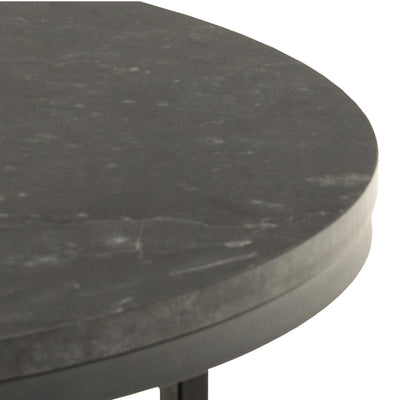 Spiro Coffee Table with Black Marble Melamine Top & Black Legs – FTG, view 5