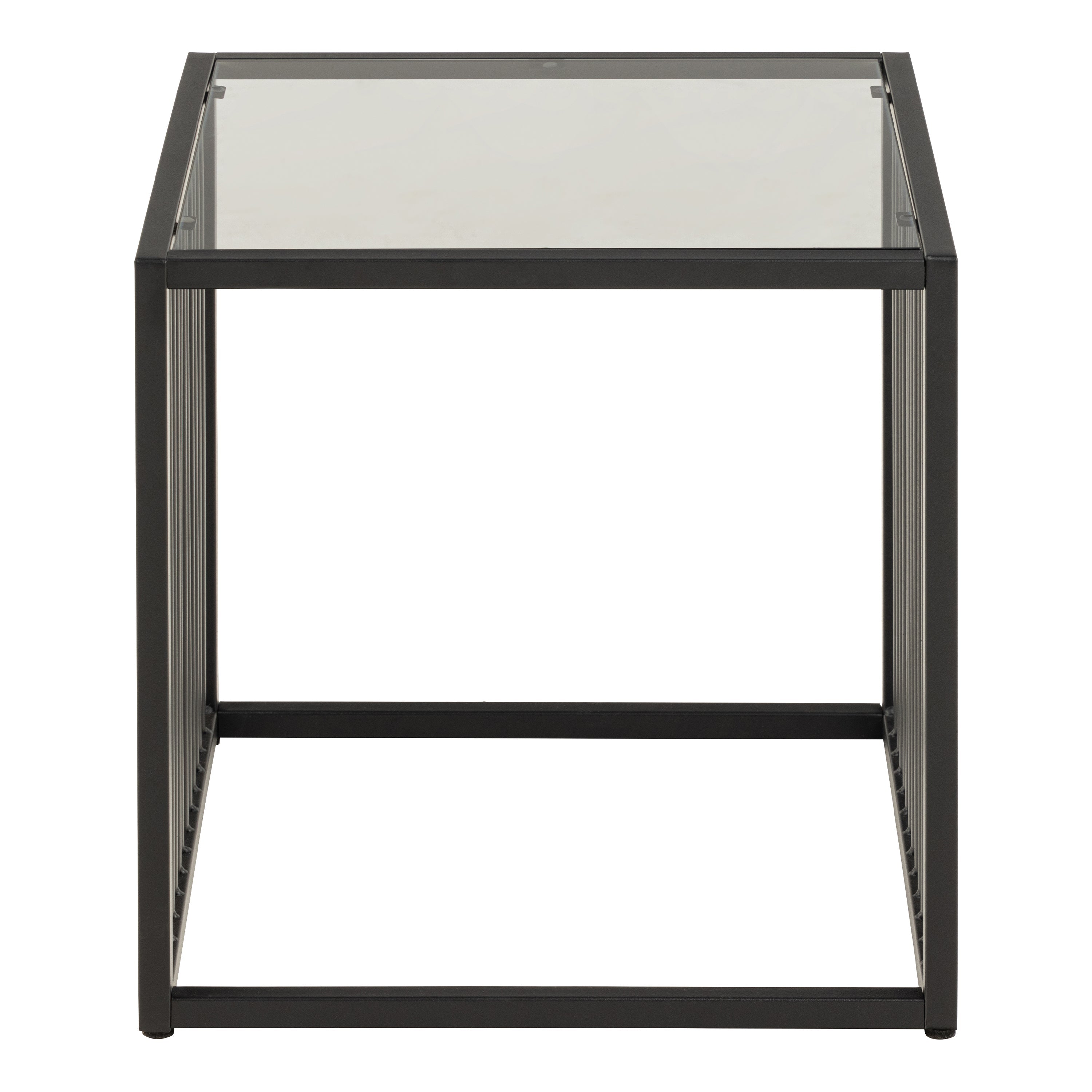 Strington Side Table in Black with Glass Top – FTG, view 2
