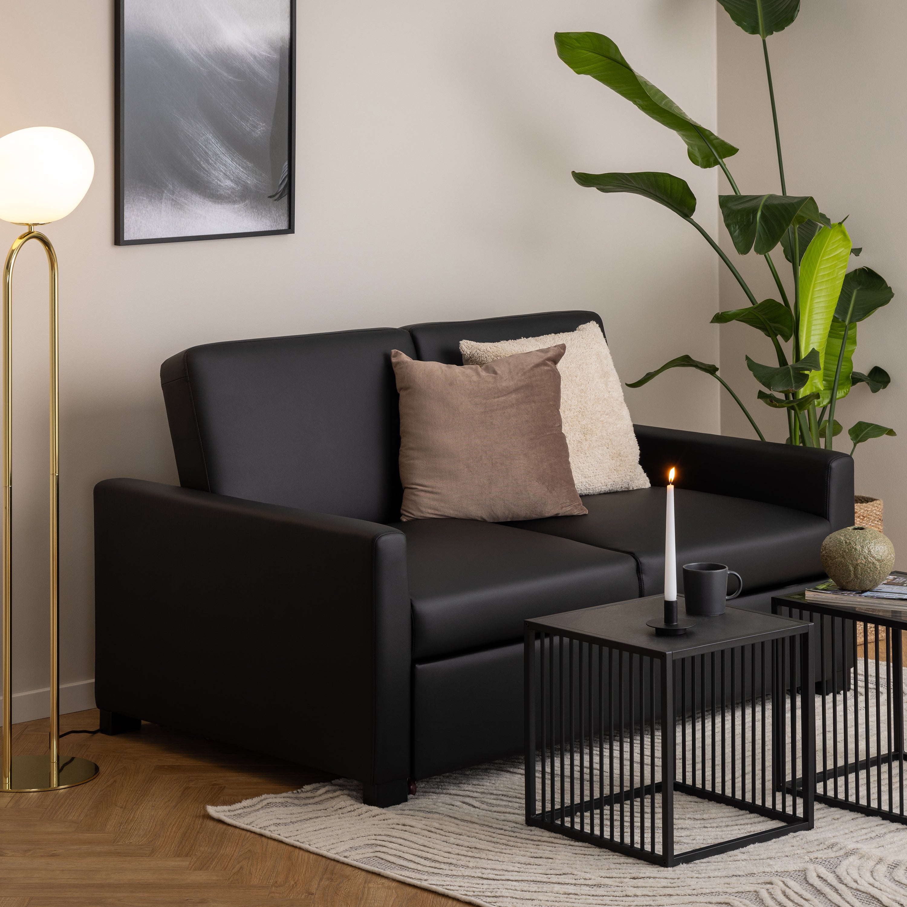 Strington Side Table in Black – FTG, view 3