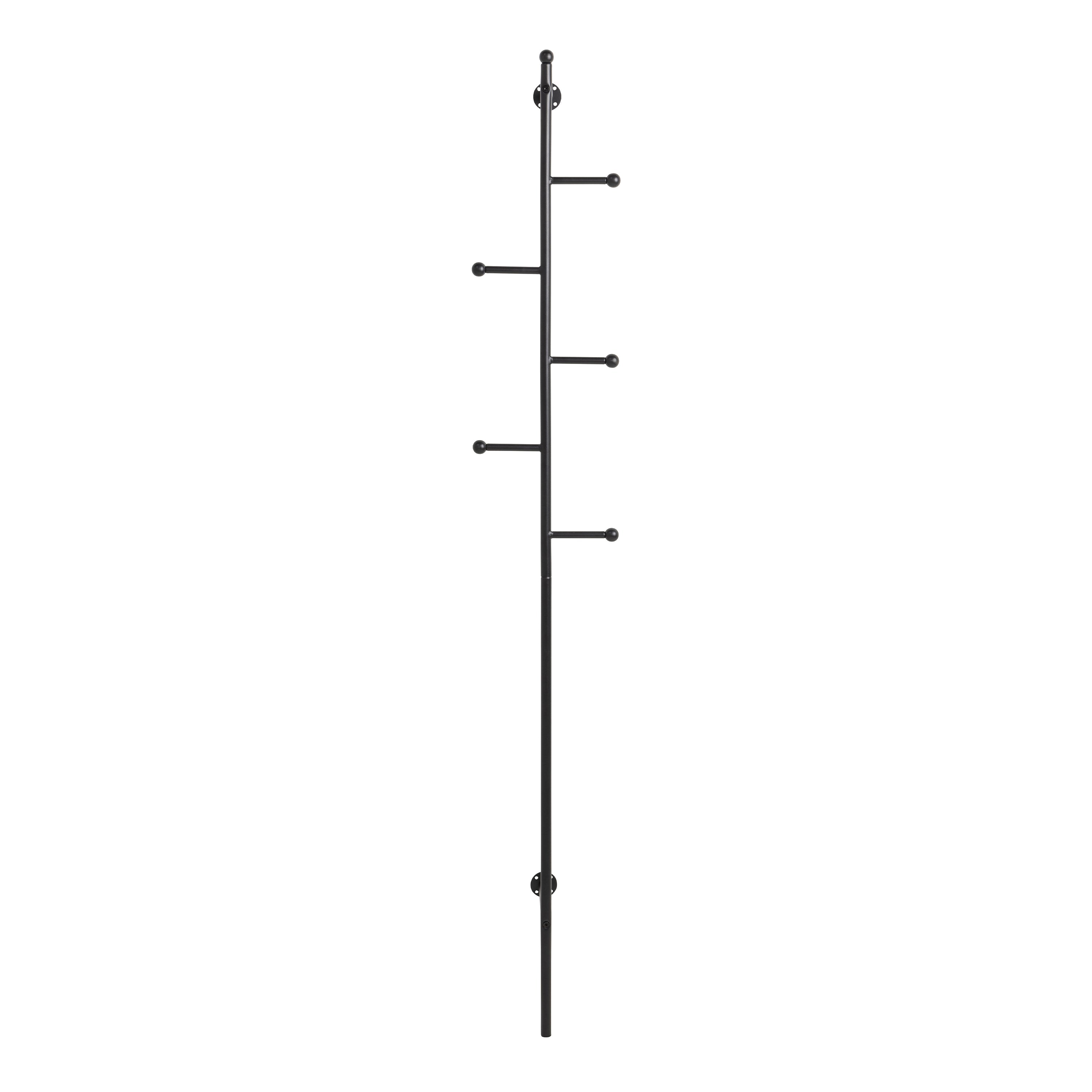 Aspen Coat Hanger in Black – FTG, view 2