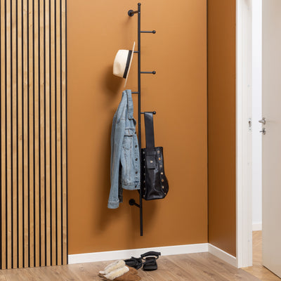 Aspen Coat Hanger in Black – FTG, view 3