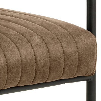 Adele Dining Chair in Light Brown Fabric Set of 2 – FTG, view 8