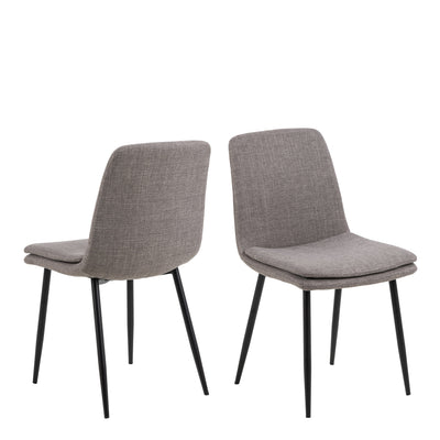 Becca Dining Chair in Light Brown Set of 4 – FTG