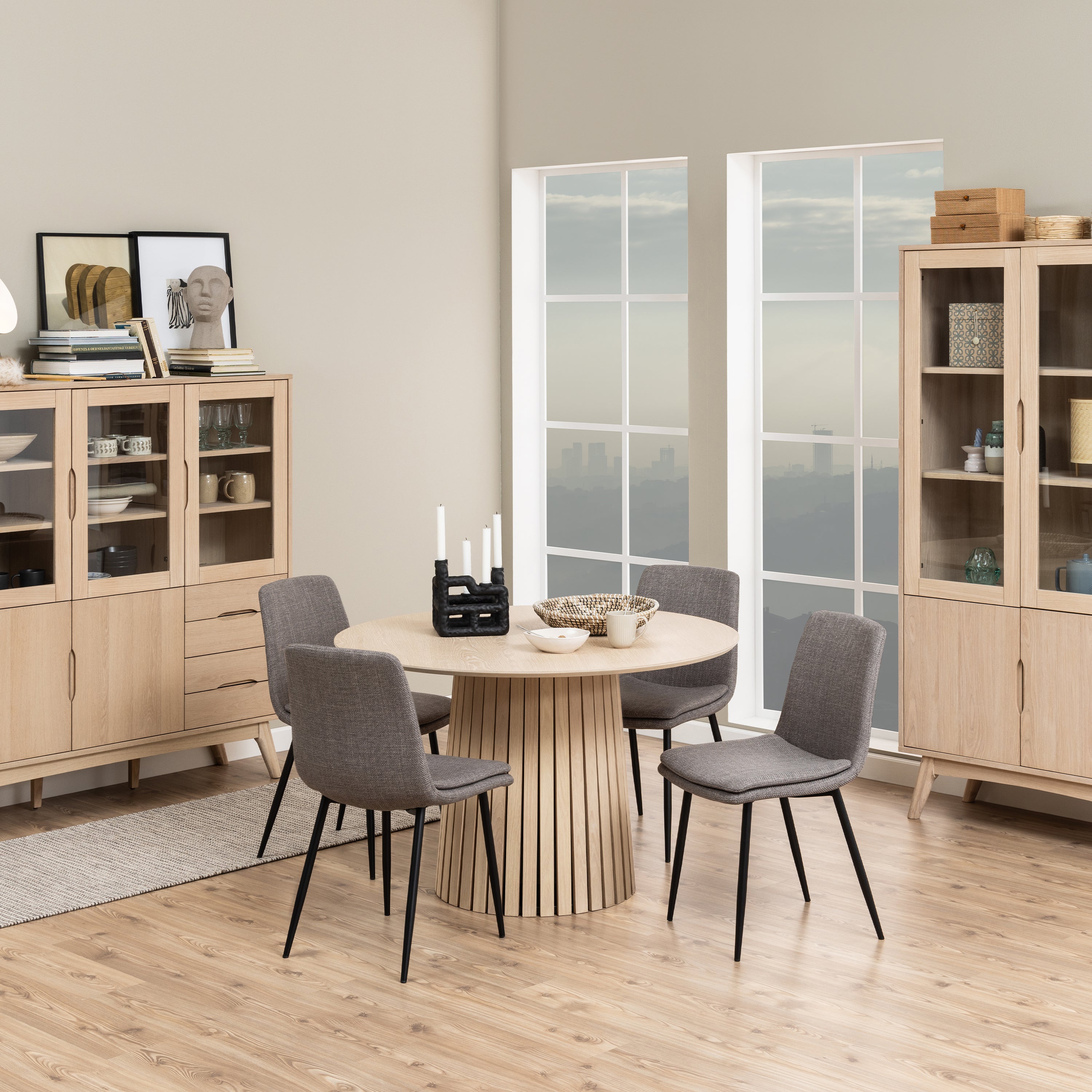Becca Dining Chair in Light Brown Set of 4 – FTG, view 4