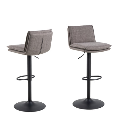 Flynn Swivel Bar Stool with Height Adjustable Function in Light Grey-Brown. – FTG