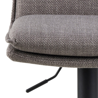 Flynn Swivel Bar Stool with Height Adjustable Function in Light Grey-Brown. – FTG, view 6