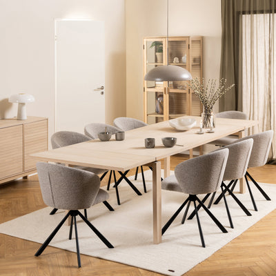 Linley Extending Dining Table in White Oak – FTG, view 4