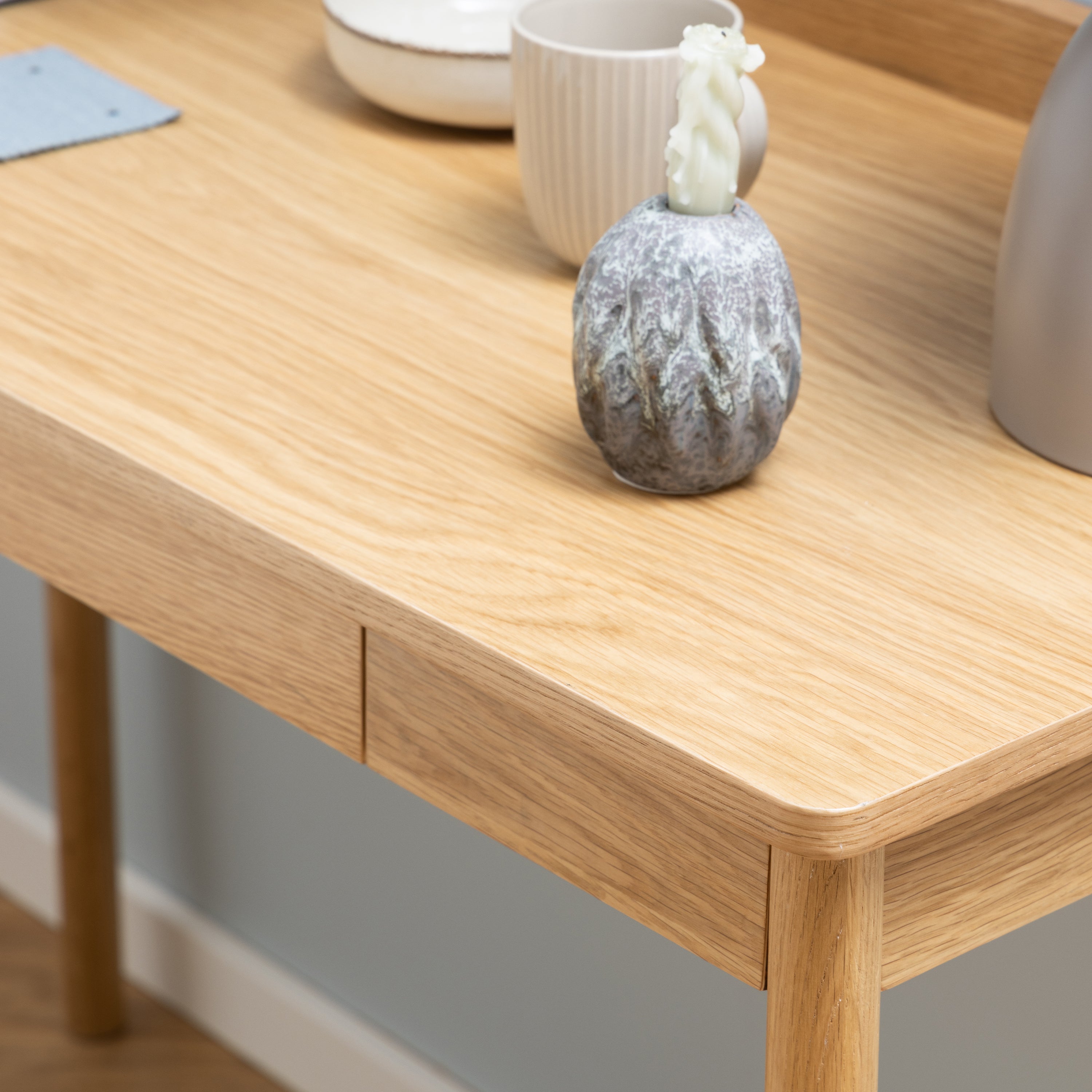 Paul Office Desk in Oak – FTG, view 6