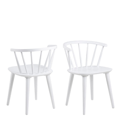 Ida Dining Chair in White Set of 2 – FTG