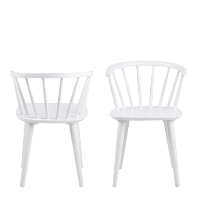 Ida Dining Chair in White Set of 2 – FTG, view 2