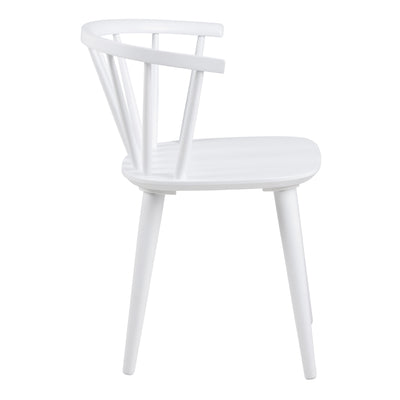 Ida Dining Chair in White Set of 2 – FTG, view 3