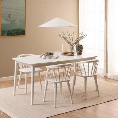Ida Dining Chair in White Set of 2 – FTG, view 4