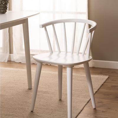 Ida Dining Chair in White Set of 2 – FTG, view 6