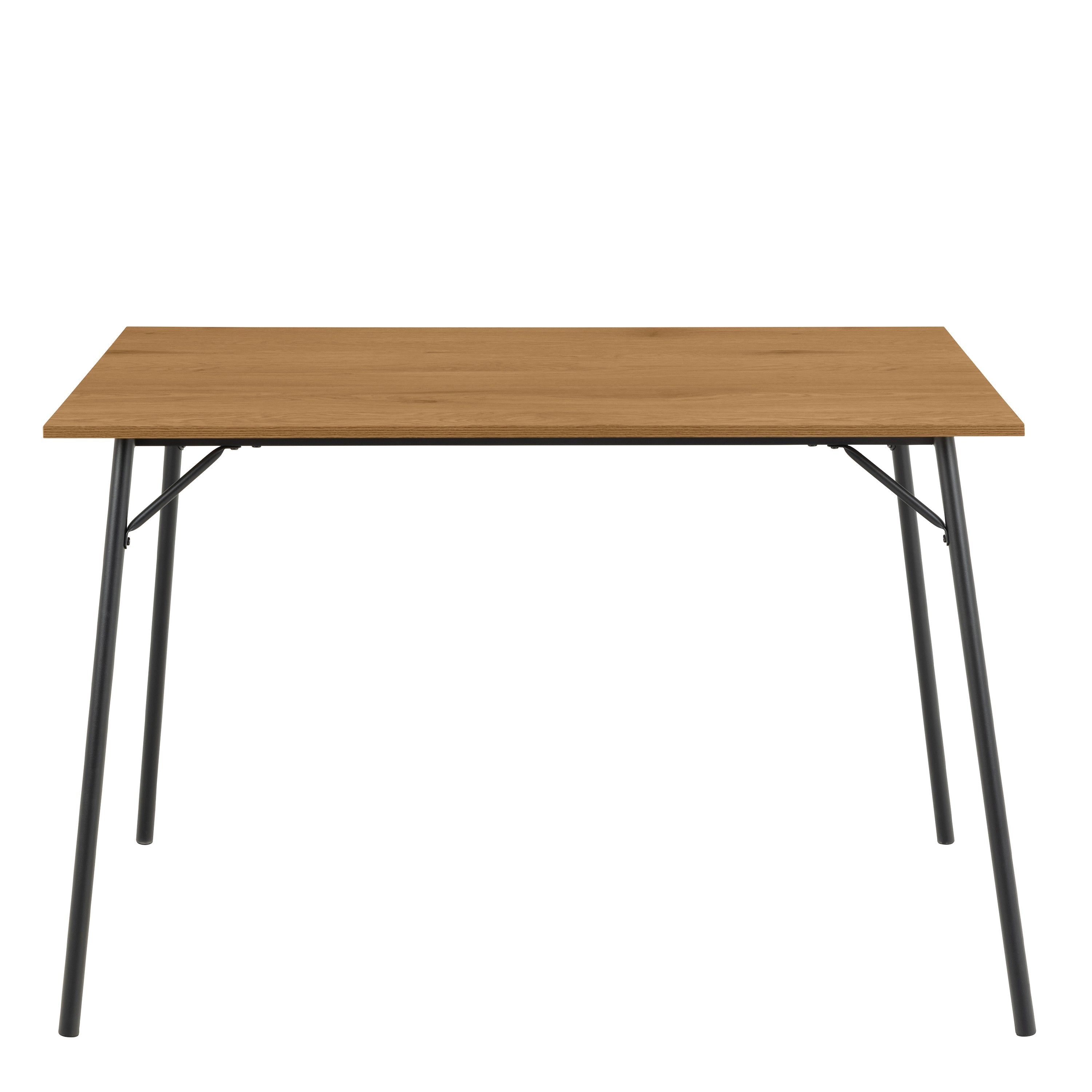 Peru Dining Table in Black and Oak Included 4 Peru Dining Chair in Steel and Oak – FTG, view 3