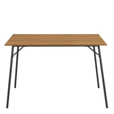 Peru Dining Table in Black and Oak Included 4 Peru Dining Chair in Steel and Oak – FTG, view 3