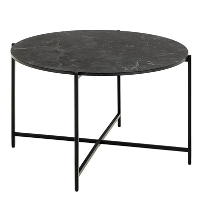 Lamoine Round Coffee Table in Matt Black – FTG